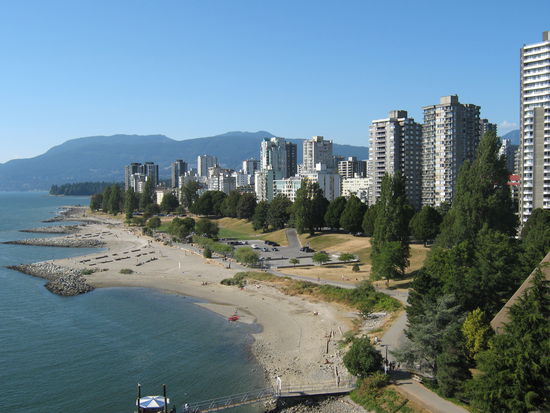 Blick auf Sunset Beach