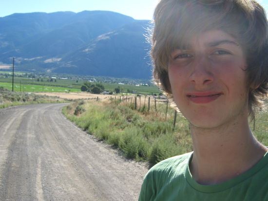 Ich mit dem Similkameen Valley im Hintergrund