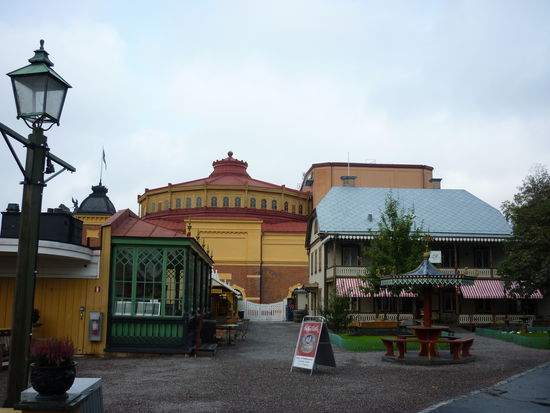 Am Skansen-Freilichtpark angekommen