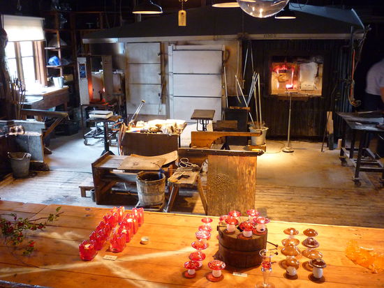 Die Glasbläserei im Skansen