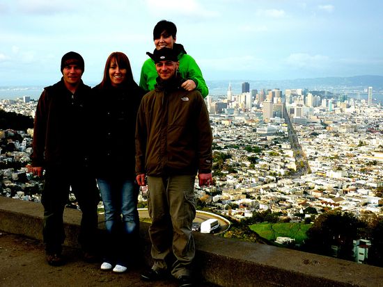 Wir vier auf den Twin Peaks