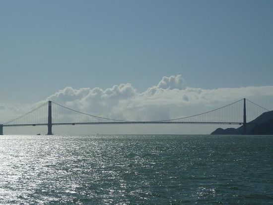 Die Golden Gate von der Fähre aus