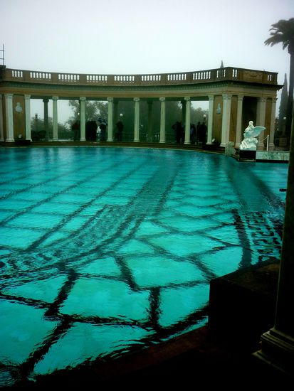 Außenpool, selbst bei Regen schön