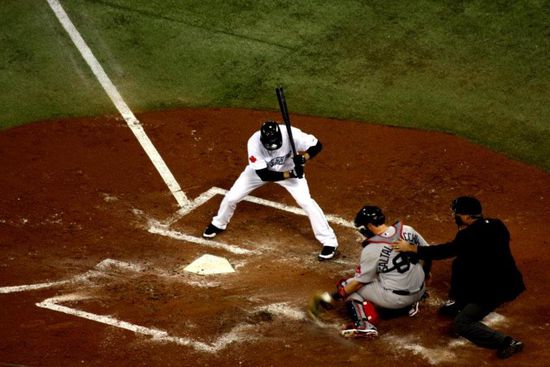 Die Blue Jays am Abschlag