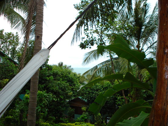 Haengematte und das Meer im Hintergrund. beautyful!!