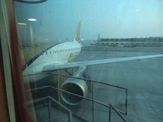 unser Flieger von Gulf Air nach Bahrain