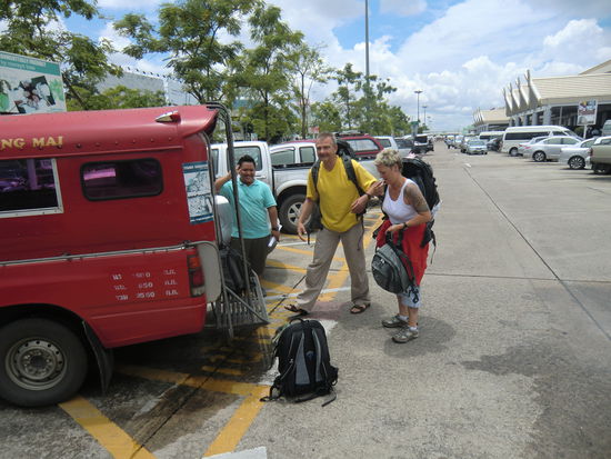 Ankunft in Chiang Mai..der Fahrer hat uns freundlicher Weise abgeholt