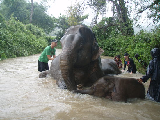 ich schon ohne Regenmantel