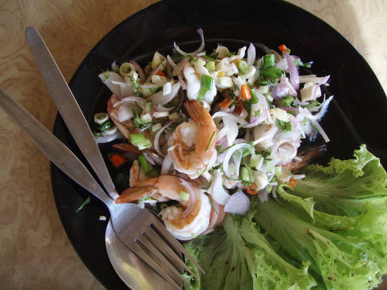 Shrimps Salat not spicy
