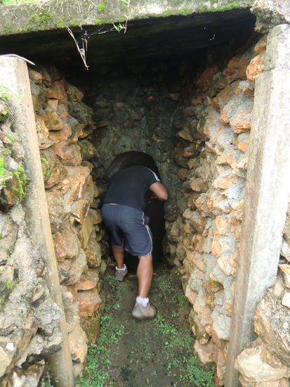 der Eingang zum Bunker