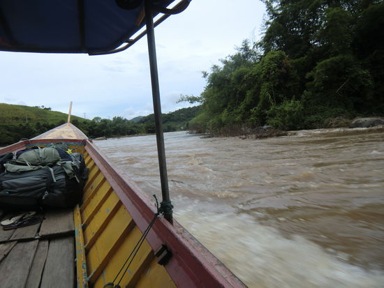 durch das Hochwasser gab es ordentliche Stromschnellen