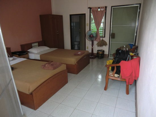 für ca. 3,50 Euro pro Person/Tag unser Zimmer für die nächsten Tage