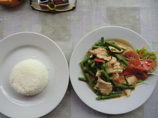 Chicken mit grünen Bohnen