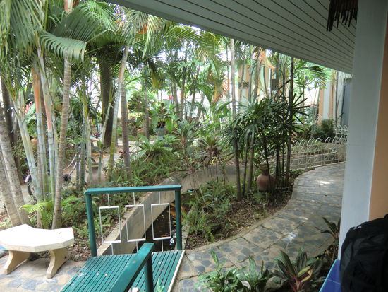 Ausblick von der Terrasse und unheimliche Ruhe