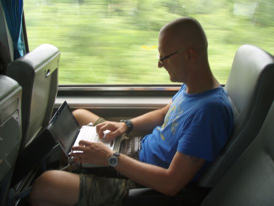 Bibo bei der "Arbeit" 