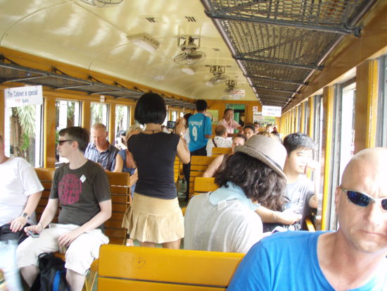 unser Waggon ist ganz schön gefüllt