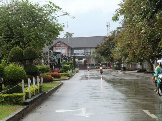 Sicht zurück auf den Bahnhof