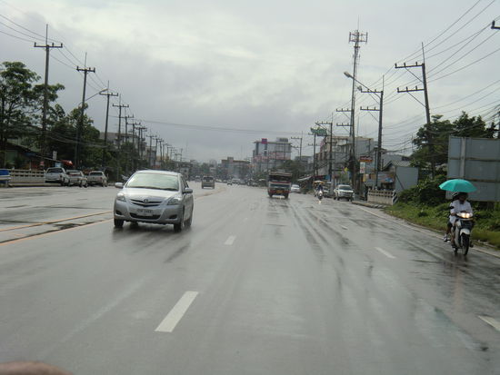 Chumpon, der Regen hört langsam auf