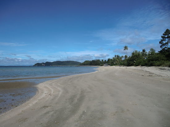 Blick zurück zum Resort