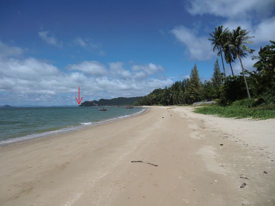 so sieht es hinter dem Steg aus....