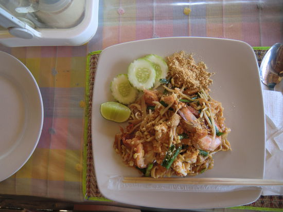 Pad Thai mit Shrimps