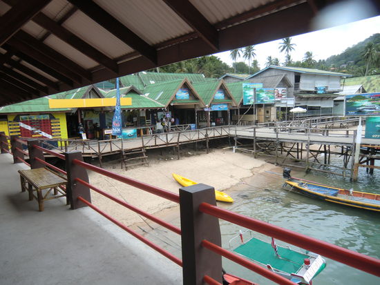 der Fährpier ist fast ausgestorben