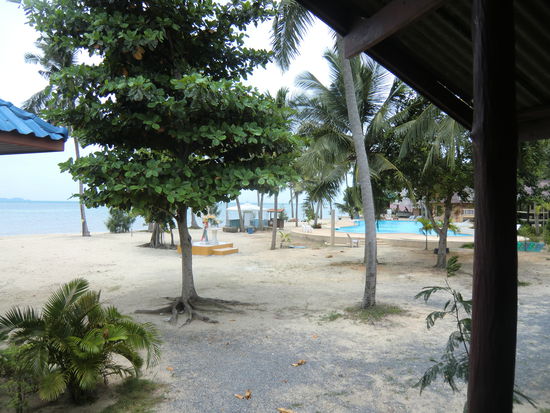 die Aussicht vom Haus aus