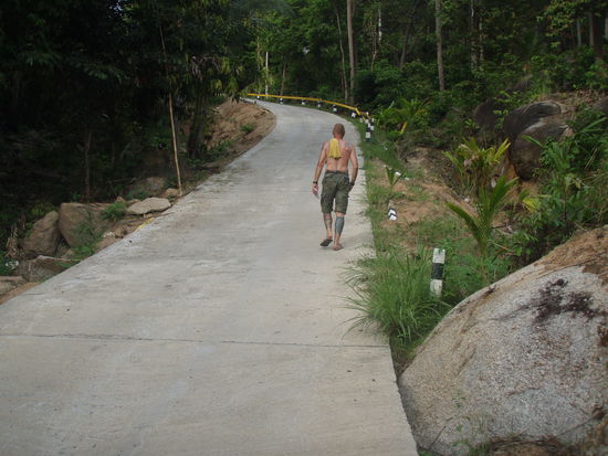 die Straße geht bergauf....