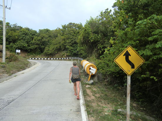 ......und auch wieder mal bergauf......