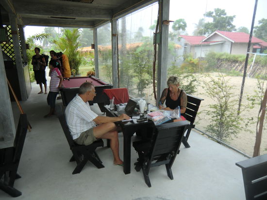 gemütlich und trocken