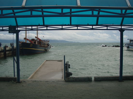 und das der Ausblick vom zweiten Boot