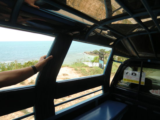 Aussicht aus dem Taxi