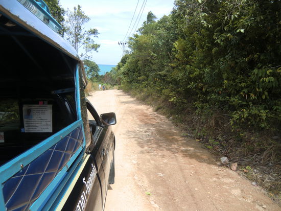 Anfahrt zum "Haad Thian"