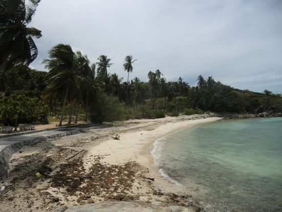 der kleine Strand von "Haad Thian"