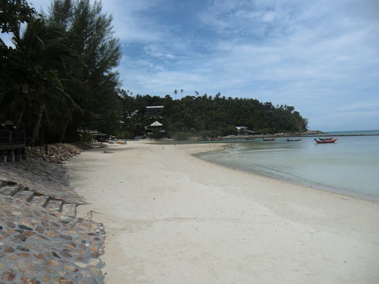 der Strand von "Haad Salad" linksseitig