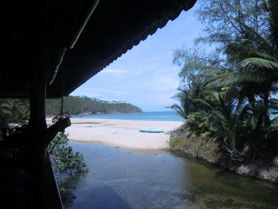 der Ausblick von der Gaststätte