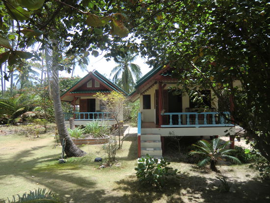 unsere Hütten für die nächsten 2 Tage.......