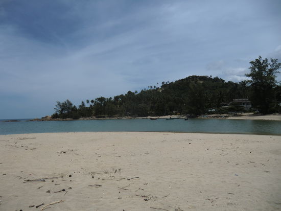 die kleine Fischereibucht...ganz links wollen wir hin..