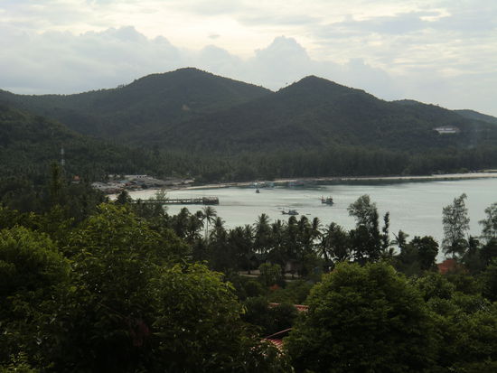 der Ausblick in Richtung Chaloklum