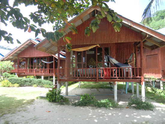 die Hütten für 2 Nächte...je 1200 THB incl. Frühstück