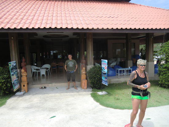 angekommen an der Reception