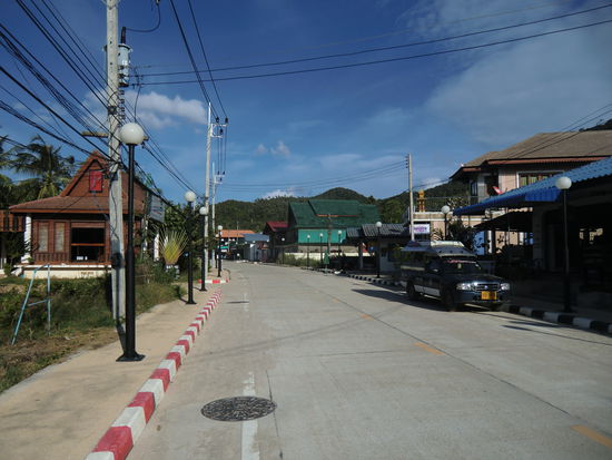 ausgestorbene Hauptstraße