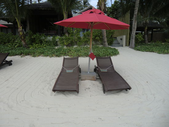 Reserviert...jedes Zimmer hat seine persönlichen Liegen...wie schön..