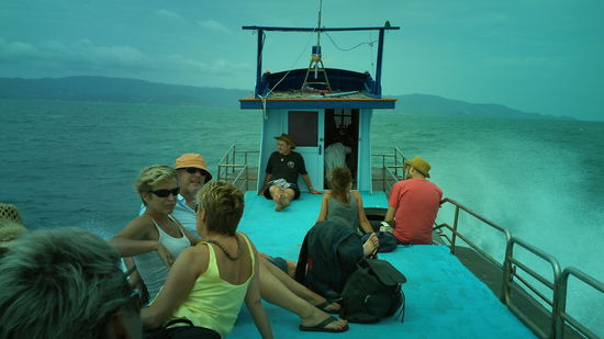 ein wenig kann man den Wellengang erkennen