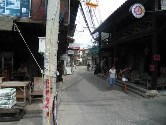 vom Pier aus linksseitig