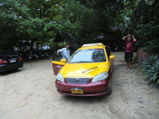 Mr. TEE mit seinem Taxi