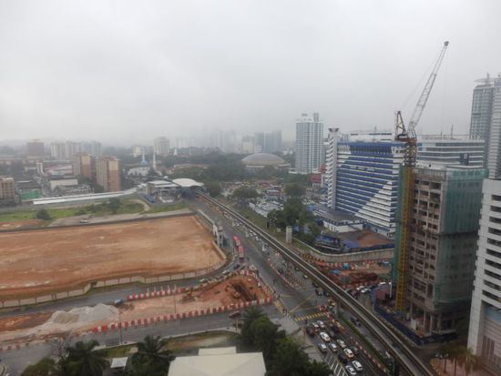 Aussicht beim Frühstück