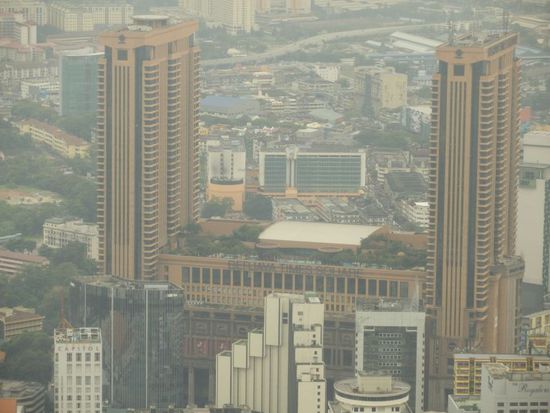 unser Hotel - im rechten Turm haben wir gewohnt