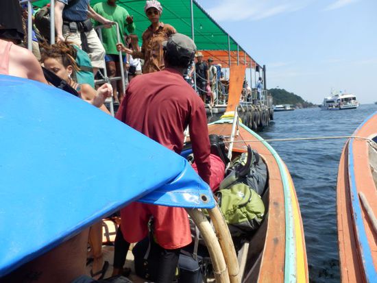 umsteigen auf so wackeligen Plattformen hat schon was