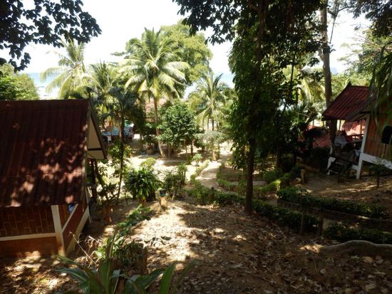 und der Ausblick von unserer kleinen Terrasse